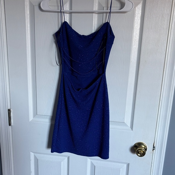 Windsor Glittering Navy Mini Dress - Picture 3 of 5